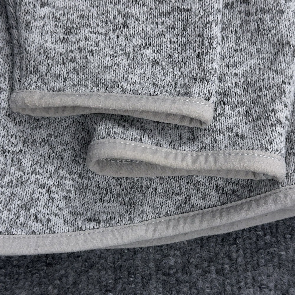 LL Bean Sweater Fleece Full Zip Jacket Women's XS Gray Mock Neck Hiking 504888 - Picture 5 of 7